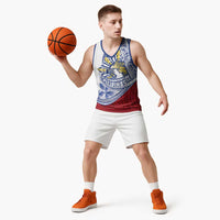 Philippines Eagle Sun Basketball Jersey Filipino Agila Polynesian Tattoo Flag Color