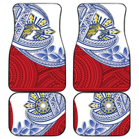 Philippines Eagle Sun Car Mats Filipino Agila Polynesian Tattoo Flag Color