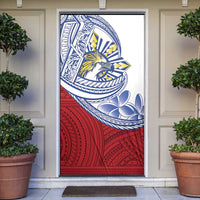 Philippines Eagle Sun Door Cover Filipino Agila Polynesian Tattoo Flag Color LT14 Red - Polynesian Pride