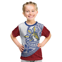 Philippines Eagle Sun Kid T Shirt Filipino Agila Polynesian Tattoo Flag Color