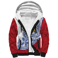 Philippines Eagle Sun Sherpa Hoodie Filipino Agila Polynesian Tattoo Flag Color