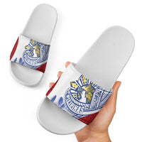 Philippines Eagle Sun Slide Sandals Filipino Agila Polynesian Tattoo Flag Color