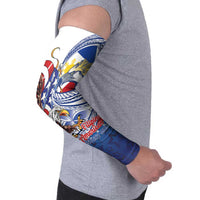 Filipino American History Month Arm Sleeves Philippines Agila USA Eagle Mix Flag