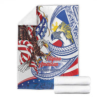 Filipino American History Month Blanket Philippines Agila USA Eagle Mix Flag