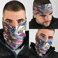 Filipino American History Month Neck Gaiter Philippines Agila USA Eagle Mix Flag