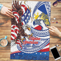 Filipino American History Month Puzzle Philippines Agila USA Eagle Mix Flag