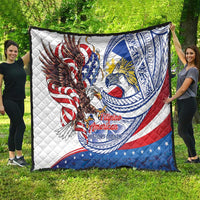 Filipino American History Month Quilt Philippines Agila USA Eagle Mix Flag