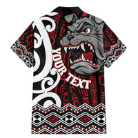 Personalised Aotearoa Bulldog Family Matching Mermaid Dress and Hawaiian Shirt New Zealand Maori Taniko Art