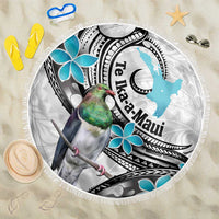 Aotearoa Te Ika-a-Maui Beach Blanket South Island Kekeru Maori Koru