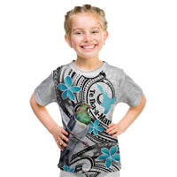 Aotearoa Te Ika-a-Maui Kid T Shirt South Island Kekeru Maori Koru LT14 White - Polynesian Pride