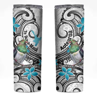 Aotearoa Te Ika-a-Maui Skinny Tumbler South Island Kekeru Maori Koru