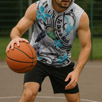 Aotearoa Te Ika-a-Maui Sleeveless Hoodie South Island Kekeru Maori Koru - Polynesian Pride