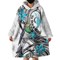 Aotearoa Te Ika-a-Maui Wearable Blanket Hoodie South Island Kekeru Maori Koru