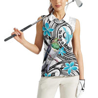 Aotearoa Te Ika-a-Maui Women Sleeveless Polo Shirt South Island Kekeru Maori Koru