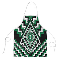 Green New Zealand Taniko Poutama Patikitiki Apron - Polynesian Pride