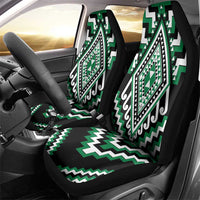Green Aotearoa Taniko Poutama Patikitiki Car Seat Cover