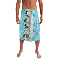 Cook Islands Tiare Maori With Conch Shell Lavalava Pasifika Fest Polynesian Tattoo Turquoise LT14 Turquoise - Polynesian Pride