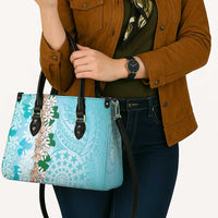 Cook Islands Tiare Maori With Conch Shell Leather Bag Pasifika Fest Polynesian Tattoo Turquoise LT14 - Polynesian Pride