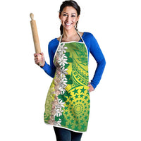 Cook Islands Tiare Maori With Conch Shell Apron Pasifika Fest Polynesian Tattoo Green LT14 - Polynesian Pride