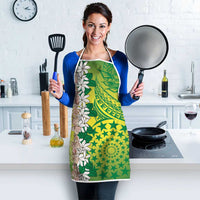 Cook Islands Tiare Maori With Conch Shell Apron Pasifika Fest Polynesian Tattoo Green LT14 - Polynesian Pride