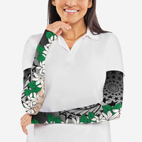 Cook Islands Tiare Maori With Conch Shell Arm Sleeves Pasifika Fest Polynesian Tattoo Black