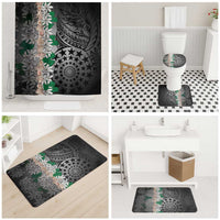 Cook Islands Tiare Maori With Conch Shell Bathroom Set Pasifika Fest Polynesian Tattoo Black LT14 - Polynesian Pride