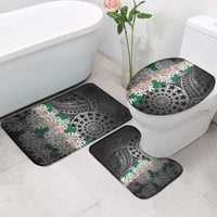 Cook Islands Tiare Maori With Conch Shell Bathroom Set Pasifika Fest Polynesian Tattoo Black LT14 - Polynesian Pride