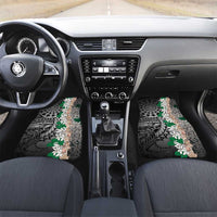 Cook Islands Tiare Maori With Conch Shell Car Mats Pasifika Fest Polynesian Tattoo Black