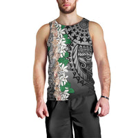 Cook Islands Tiare Maori With Conch Shell Men Tank Top Pasifika Fest Polynesian Tattoo Black