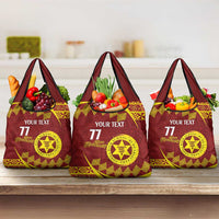 Personalised Tonga High School Grocery Bag Happy 77 Years Anniversary