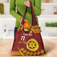 Personalised Tonga High School Grocery Bag Happy 77 Years Anniversary