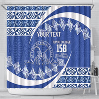 Personalised Tonga Tupou College Toloa Shower Curtain Happy 158 Years Anniversary