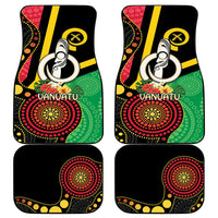 Tamtam Drum Vanuatu Car Mats Boar Tusk Aboriginal Flag Style