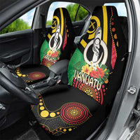 Tamtam Drum Vanuatu Car Seat Cover Boar Tusk Aboriginal Flag Style