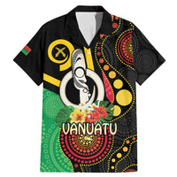 Tamtam Drum Vanuatu Family Matching Mermaid Dress and Hawaiian Shirt Boar Tusk Aboriginal Flag Style