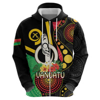 Tamtam Drum Vanuatu Hoodie Boar Tusk Aboriginal Flag Style