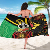 Tamtam Drum Vanuatu Sarong Boar Tusk Aboriginal Flag Style