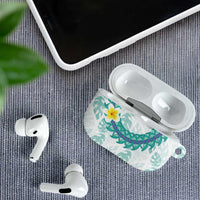 Jade Vine Lei Hawaii AirPods Case Aloha Seamless Tropical Leaves - Polynesian Pride