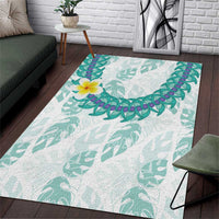 Jade Vine Lei Hawaii Area Rug Aloha Seamless Tropical Leaves - Polynesian Pride