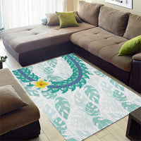Jade Vine Lei Hawaii Area Rug Aloha Seamless Tropical Leaves - Polynesian Pride