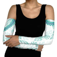 Jade Vine Lei Hawaii Arm Sleeves Aloha Seamless Tropical Leaves - Polynesian Pride