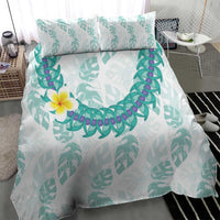 Jade Vine Lei Hawaii Bedding Set Aloha Seamless Tropical Leaves - Polynesian Pride