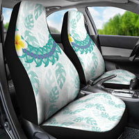 Jade Vine Lei Hawaii Car Seat Cover Aloha Seamless Tropical Leaves - Polynesian Pride