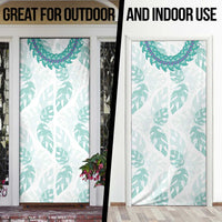 Jade Vine Lei Hawaii Door Cover Aloha Seamless Tropical Leaves - Polynesian Pride