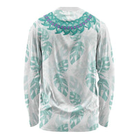 Jade Vine Lei Hawaii Long Sleeve Shirt Aloha Seamless Tropical Leaves - Polynesian Pride