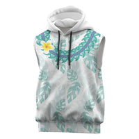 Jade Vine Lei Hawaii Sleeveless Hoodie Aloha Seamless Tropical Leaves - Polynesian Pride