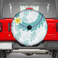 Jade Vine Lei Hawaii Spare Tire Cover Aloha Seamless Tropical Leaves - Polynesian Pride