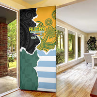 Rugby 2025 Championship Door Cover Southern Hemisphere Countries Mascots - Polynesian Pride