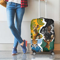 Rugby 2025 Championship Luggage Cover Southern Hemisphere Countries Mascots - Polynesian Pride