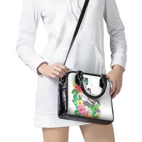 Aloha Hawaii Nene Goose Shoulder Handbag Tropical Flowers Watercolor Stylized - Polynesian Pride